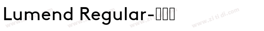 Lumend Regular字体转换